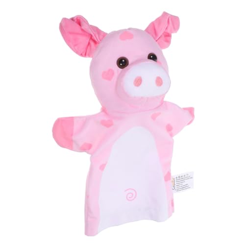 Kisangel Plüsch Handpuppe Schwein Weiche Farmtier Handpuppen für Interaktives Rollenspiel und Geschichtenerzählen Pädagogisches für Vorschule und Klassenzimmer von Kisangel