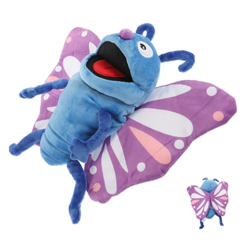 Kisangel Plüsch Insekten Handpuppe Weiche Cartoon Schmetterlingspuppe Für Interaktives Perfektes Handpuppenspielzeug Für Eltern Bindung von Kisangel