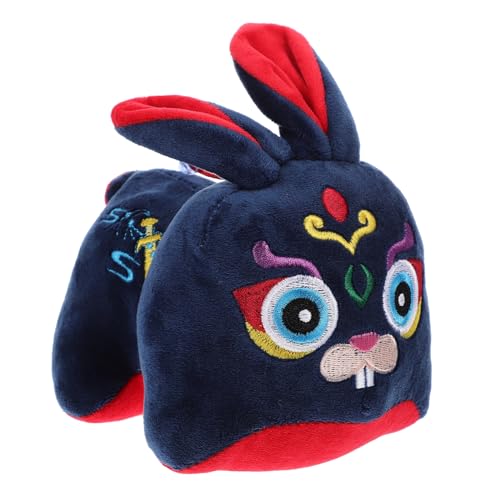 Kisangel Plüsch-Kaninchen-Puppe Hase Kuscheltier Kaninchen-Puppen- Plüschtier Tischdekoration Partydekoration Für Das Neue Jahr Tischkaninchenpuppe Plüschkaninchen Pp Baumwolle Blau von Kisangel