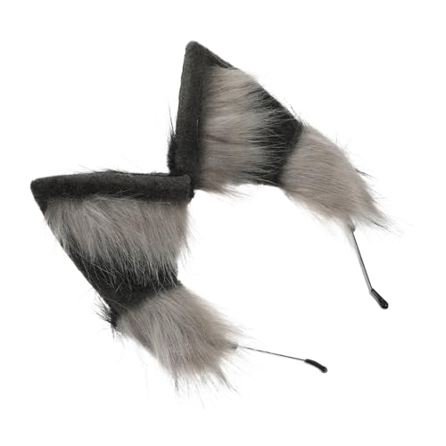 Kisangel Plüsch Wolfsohren Stirnband Damen Haarreif mit Rutschfestem Sitz für Party Festival Halloween Karneval Geburtstagsfeier Cosplay Zubehör Kisangel Plüsch Wolfsohren Stirnband Damen Haarreif mit Rutschfestem Sitz für Party Festival Halloween Karneval Geburtstagsfeier Cosplay Zubehör von Kisangel