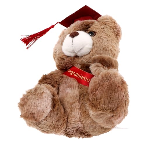 Kisangel Plüschbär mit Doktorhut Kuscheltier Abschlussbär Masterabschluss Stofftier Weiches Baumwollmaterial Niedliche Cartoon Bär Dekoration für Familie und Freunde Kisangel Plüschbär mit Doktorhut Kuscheltier Abschlussbär Masterabschluss Stofftier Weiches Baumwollmaterial Niedliche Cartoon Bär Dekoration für Familie und Freunde von Kisangel