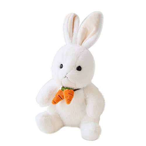 Kisangel Plüschkaninchen Große Gefüllte Kaninchenpuppe Aus Weichem Fleece Niedliches Kuscheltier Für Weiße Bunny Als Dekoration Für Partys von Kisangel