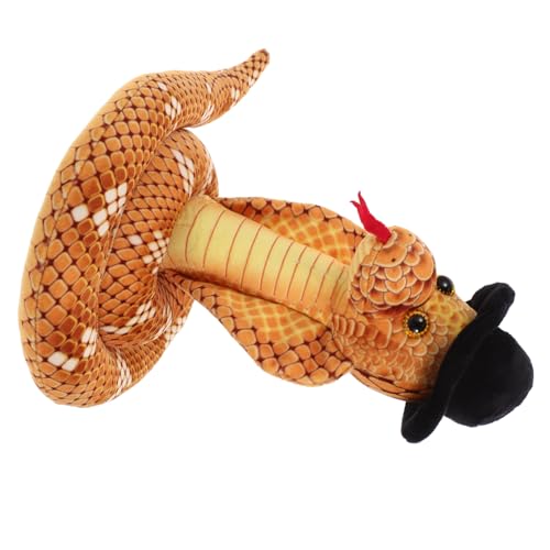Kisangel Plüschschlange Stofftier mit Schwarzem Realistisches Kuscheltier und Scherzartikel Dekorative Requisite für Halloween Aprilscherz Bühnenperformance und Haustierabwehr Kisangel Plüschschlange Stofftier mit Schwarzem Realistisches Kuscheltier und Scherzartikel Dekorative Requisite für Halloween Aprilscherz Bühnenperformance und Haustierabwehr von Kisangel