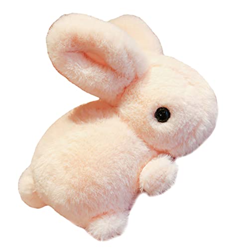 Kisangel Plüschtier Hasen Kuscheltier hasenfiguren Cuddly Bunny Hasenplüsch Bunny Plush Kaninchengefüllter Kindergeschenke Heimdekoration Hasenpuppe Hase Plüsch PP Baumwolle Rosa von Kisangel