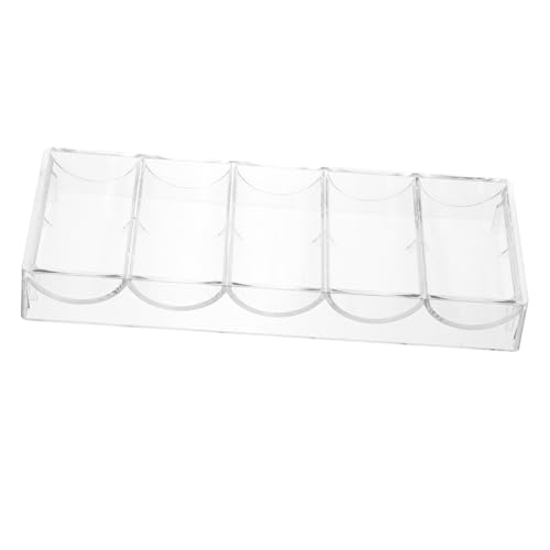 Kisangel Pokerchip Halter Transparenter Aufbewahrungsbehälter Für Chips Unterteilte Box Robustes Design Für Haushalts Und Spielanwendungen von Kisangel