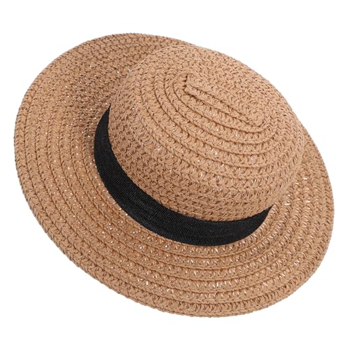 Kisangel Puppe Hohe Miniatur Party Dekoration Mikro Landschaftshut Ornament Mini Hut Modell Mini Ornament Weberei Handwerk Hut Ornament Mini Hut Mini Khaki von Kisangel
