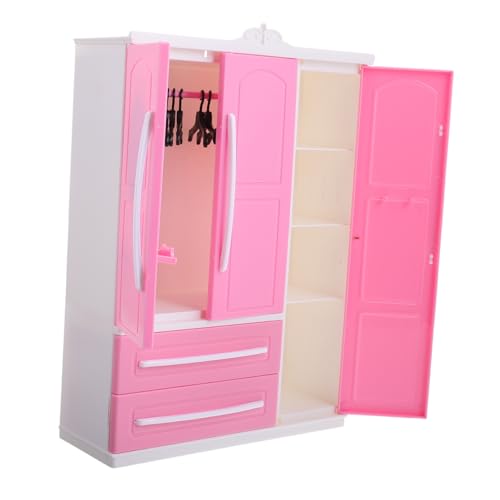 Kisangel Puppen Kleiderschrank mit Kleiderbügeln Kindgerechtes Puppenhaus Möbel Einfache Montage Geräumiger Puppenschrank für Puppenkleidung Zubehör Bunte Farbauswahl Kisangel Puppen Kleiderschrank mit Kleiderbügeln Kindgerechtes Puppenhaus Möbel Einfache Montage Geräumiger Puppenschrank für Puppenkleidung Zubehör Bunte Farbauswahl von Kisangel