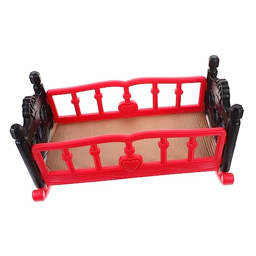 Kisangel Puppen-Krippenspielzeug puppenmöbel Puppenbett Spielzeugmöbel Spielzeugbett Kinderzimmer-Dekoration Mädchen Hausspielzeug Mini-Kinderbett für Puppe Puppensachen Plastik rot Kisangel Puppen-Krippenspielzeug puppenmöbel Puppenbett Spielzeugmöbel Spielzeugbett Kinderzimmer-Dekoration Mädchen Hausspielzeug Mini-Kinderbett für Puppe Puppensachen Plastik rot von Kisangel