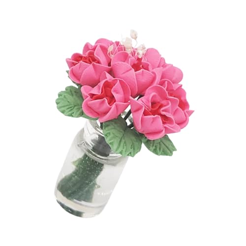 Kisangel Puppenhaus Dekoration Mini Blumentopf Ornament Kompakte Künstliche Blume für Mini Haus Raumdeko und Fotorequisite Kisangel Puppenhaus Dekoration Mini Blumentopf Ornament Kompakte Künstliche Blume für Mini Haus Raumdeko und Fotorequisite von Kisangel