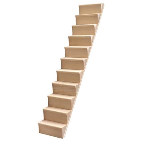 Kisangel Puppenhaus Exquisite Mini Treppe Dekoration Für Wohnzimmer Restaurants Und Spielhäuser Langlebig Und Realistisch Für Heimwerkerprojekte von Kisangel