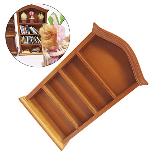 Kisangel Puppenhaus Holzregal Mini Dekoratives Möbel Zubehör für Jungen und Mädchen Realistische Miniaturmöbel für Puppenhaus Wohn und Arbeitszimmer Kisangel Puppenhaus Holzregal Mini Dekoratives Möbel Zubehör für Jungen und Mädchen Realistische Miniaturmöbel für Puppenhaus Wohn und Arbeitszimmer von Kisangel