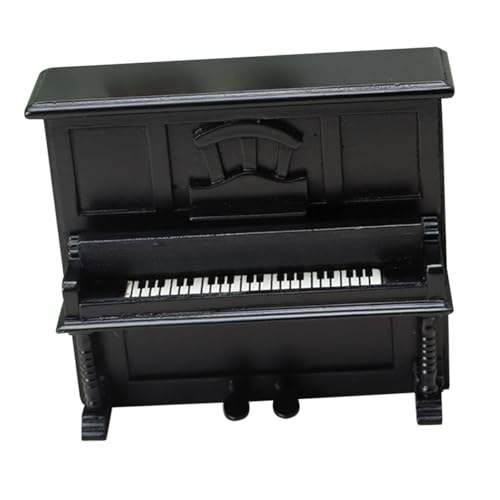 Kisangel Puppenhaus Musikinstrument Kleines Aufrechtes Piano Handgefertigte Miniatur Langlebige Dekoration für Puppenhaus und Landschaft Kisangel Puppenhaus Musikinstrument Kleines Aufrechtes Piano Handgefertigte Miniatur Langlebige Dekoration für Puppenhaus und Landschaft von Kisangel