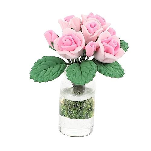 Kisangel Puppenhaus Rosen Blumen Mini- -Bonsai-Ornament drinnen eingetopft Mini - miniaturfiguren miniaturen Figuren Mini-Rosentopfpflanze Wunderschöner Mini-Hausbonsai Ton Rosa Kisangel Puppenhaus Rosen Blumen Mini- -Bonsai-Ornament drinnen eingetopft Mini - miniaturfiguren miniaturen Figuren Mini-Rosentopfpflanze Wunderschöner Mini-Hausbonsai Ton Rosa von Kisangel
