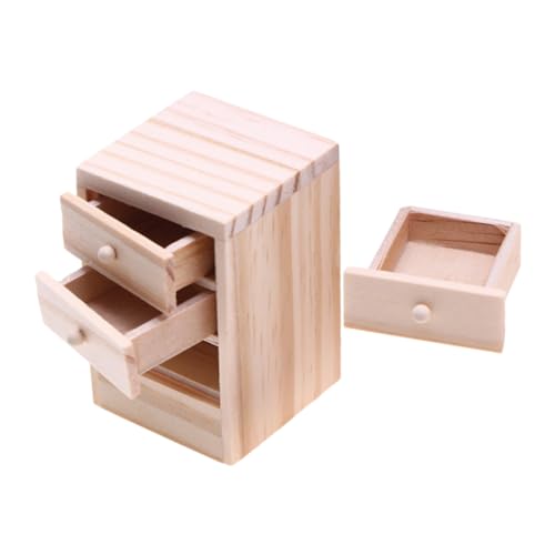 Kisangel Puppenhaus Schlafzimmer Möbel Praktischer Miniatur Kommode für Puppen Realistisches und Stauraum Zubehör Kisangel Puppenhaus Schlafzimmer Möbel Praktischer Miniatur Kommode für Puppen Realistisches und Stauraum Zubehör von Kisangel