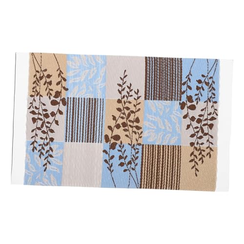 Kisangel Puppenhaus Teppich kinderteppich Mini -Hausteppich Teppichverzierung Puppenhausteppich kreativer Mini-Teppich dekorativer Mini-Teppich Mini-Bodendekor Mini House Accessory Stoff von Kisangel