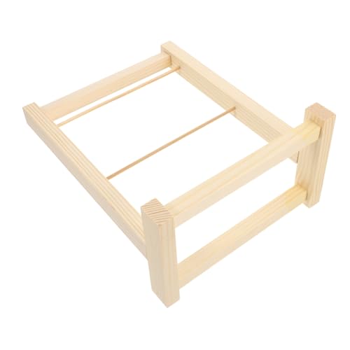Kisangel Puppenhaus Wäscheständer Halter realistisch Mädchen Zubehör Miniatur puppenmöbel puppenhaus Einrichtung kleiderständer Puppentuchständer Schrank für Puppenkleidung Holz Khaki von Kisangel