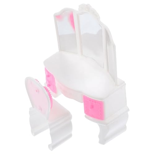 Kisangel Simulation Dressing Table Chair Set Für Mädchen Miniatur Spielzeug Möbel Für Puppenhaus Rollenspiel Und Kreative Aktivitäten Fördert Modebewusstsein Und Koordination Kisangel Simulation Dressing Table Chair Set Für Mädchen Miniatur Spielzeug Möbel Für Puppenhaus Rollenspiel Und Kreative Aktivitäten Fördert Modebewusstsein Und Koordination von Kisangel