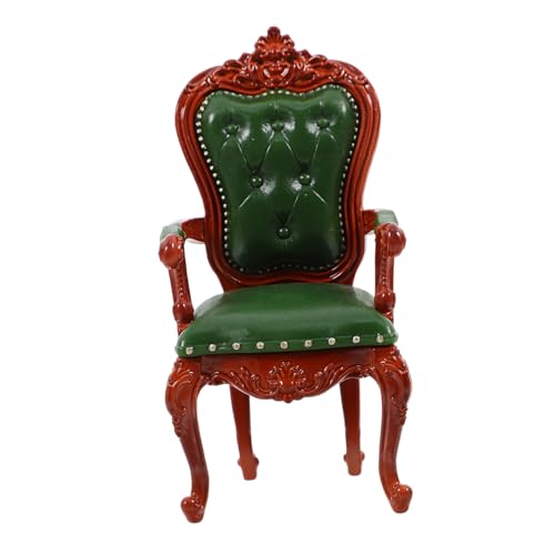 Kisangel Puppenhausstuhl Möbelstück mit Rückenlehne Klassischer Dekorativer Ministuhl für Puppenhaus Stuhlornament für Kreative Szenen Kisangel Puppenhausstuhl Möbelstück mit Rückenlehne Klassischer Dekorativer Ministuhl für Puppenhaus Stuhlornament für Kreative Szenen von Kisangel