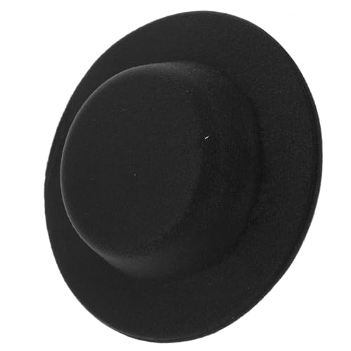 Kisangel Puppenhut Mini Zylinder Mini Clownhut Mini Hüte Mini Bowler Hut Schwarz Eva von Kisangel
