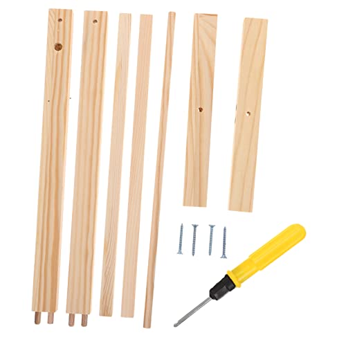 Kisangel Puppenkleiderregal aus Holz Puppenbekleidungshalter für Puppenorganisation Praktischer Aufhänger für Puppenkleidung und Zubehör für Kinderzimmer und Puppenstudios Kisangel Puppenkleiderregal aus Holz Puppenbekleidungshalter für Puppenorganisation Praktischer Aufhänger für Puppenkleidung und Zubehör für Kinderzimmer und Puppenstudios von Kisangel