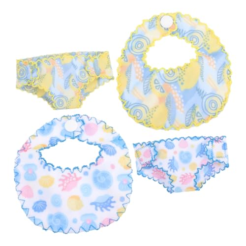 Kisangel Puppenkleidung Lustigen Puppenhöschen und Windeln Waschbar und Wiederverwendbar Geeignet für Kleine Babypuppen Praktisches Puppenzubehör für Anziehen von Kisangel