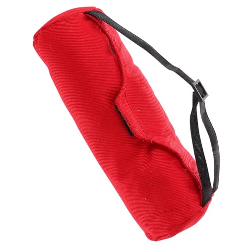 Kisangel Puppenrucksack Mini Rucksack Reisezubehör Mini Hausbedarf Schultasche Modell Mini Puppenzubehör Miniatur Rucksack Mini Rucksack Mini Tennistasche Mini Puppentasche Rotes Tuch von Kisangel