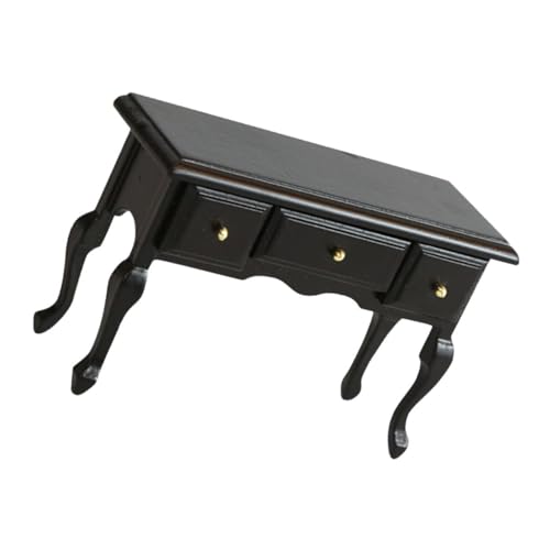 Kisangel Puppenstubentisch Entzückende Puppenmöbel Dekorativer Mini-Schreibtisch Mini Möbel Mikroszenenverzierung Mini-hausverzierung Mini-schreibtischfigur Mini-möbelmodell Black Holz Kisangel Puppenstubentisch Entzückende Puppenmöbel Dekorativer Mini-Schreibtisch Mini Möbel Mikroszenenverzierung Mini-hausverzierung Mini-schreibtischfigur Mini-möbelmodell Black Holz von Kisangel