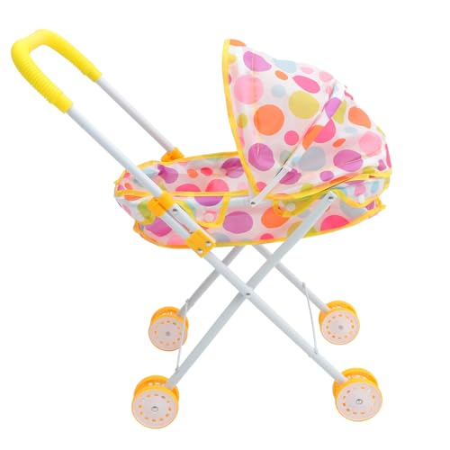 Kisangel Puppenwagen Kinderwagen Puppenhauslieferungen Spielhauszubehör Babyzubehör Für 2-jährige Puppensachen Eisen Kisangel Puppenwagen Kinderwagen Puppenhauslieferungen Spielhauszubehör Babyzubehör Für 2-jährige Puppensachen Eisen von Kisangel