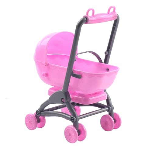 Kisangel Puppenwagen Pinker Kinderwagen mit Abnehmbaren Zubehör für Rollenspiele und Kreative Spiele Realistisches Design Miniaturmöbel Kisangel Puppenwagen Pinker Kinderwagen mit Abnehmbaren Zubehör für Rollenspiele und Kreative Spiele Realistisches Design Miniaturmöbel von Kisangel