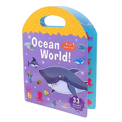 Kisangel Puzzle -Aufkleberspielzeug Wiederverwendbares Aufkleberbuch Kleinkind Kognitions-Stickerbuch für lustiges Stickerbuch Kinderstockbücher beschichtetes Papier von Kisangel
