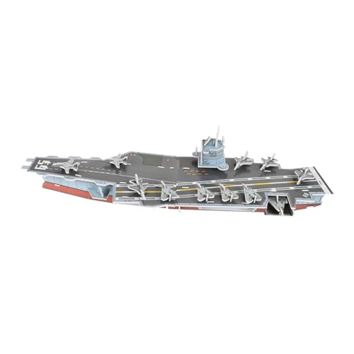 Kisangel Puzzles Flugzeugträger Modellbausatz DIY für Erwachsene und Realistische Schiffsbau Kits Gehirntraining Kreatives Bastelspielzeug für Jungen und Mädchen von Kisangel