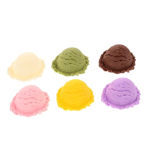 Kisangel Realistische Eiskugeln Farben Künstliche Eiscreme Deko Modelle Lebensecht für Eisdielen Schaufenster Fotorequisiten und Wohnaccessoires von Kisangel