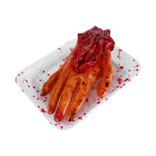 Kisangel Realistische Halloween Simulation Hand Blutige Deko Gruselige Horror Requisite für Halloween Party und Spukhaus Dekoration Kisangel Realistische Halloween Simulation Hand Blutige Deko Gruselige Horror Requisite für Halloween Party und Spukhaus Dekoration von Kisangel