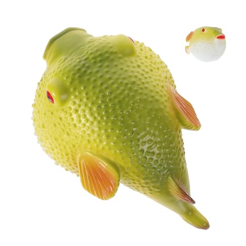 Kisangel Realistische Künstliche Fischfigur Deko Modell aus Weichem Kunststoff mit Baumwollfüllung Kleines Schwimmendes Meeres Tier für Aquarium und Teich Dekoration von Kisangel