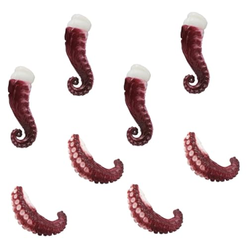 Kisangel Realistische Künstliche Tentakel Teiliges aus Hochwertigem PVC Detailgetreues Meeresfrüchte Dekoobjekt und Scherzspielzeug als Fotorequisite und Ladendekoration von Kisangel