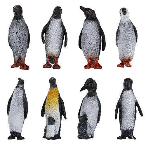 Kisangel Realistische Pinguinfiguren 8 Kleine Pinguinfiguren Kunststoff Polartiere Ozeantiermodell Für Kinder Kleinkinder Tortenaufsätze Wohnkultur Handwerk von Kisangel