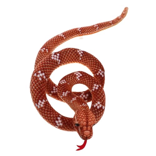 Kisangel Realistische Plüsch Schlange Mittelgroß Gefülltes Gefährlicher Fake Snake Prop Lustiger Party Dekoration Halloween Trick oder Treat Zubehör von Kisangel