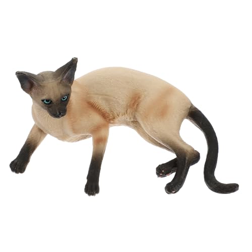 Kisangel Realistische Siamkatze Dekofigur Handliche Katzenstatue aus Robustem Material Glatte Oberfläche Leichtes Katzenmodell für Tisch und Wohnraumdekoration als für Drinnen Sowie Kisangel Realistische Siamkatze Dekofigur Handliche Katzenstatue aus Robustem Material Glatte Oberfläche Leichtes Katzenmodell für Tisch und Wohnraumdekoration als für Drinnen Sowie von Kisangel