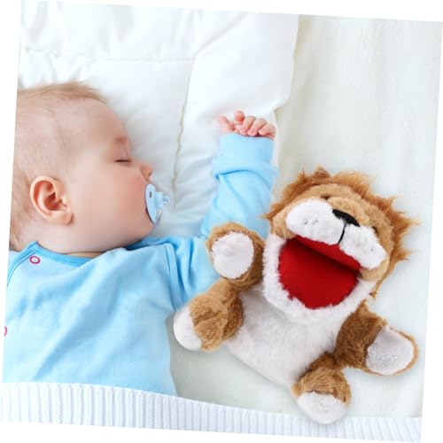 Kisangel Realistische Tierhandpuppe aus Plüsch mit Beweglichem Mund Interaktives Stofftier für Fördert Kreativität und Soziales Rollenspiel Weiches Fingerhandspielzeug von Kisangel