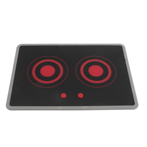 Kisangel Realistischer Induktionsherd: Spielküchenappliance für Kinder - Mit Sound- und Lichteffekten - Rollenspielküchen-Spielzeug - Für Spielspaß drinnen und draußen - Schwarz (Batterien von Kisangel