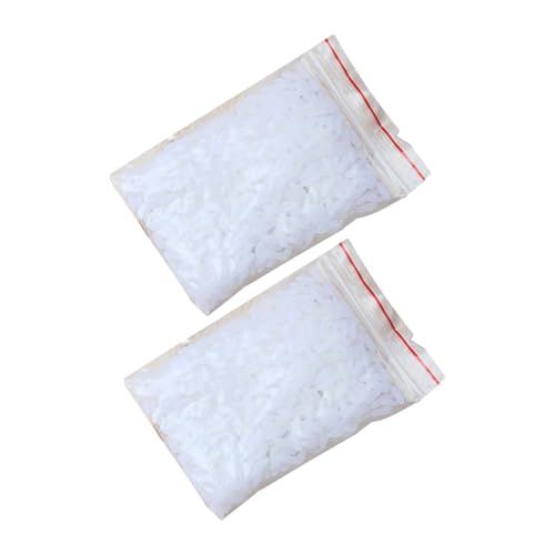 Kisangel Realistischer Reismodelle Je Packung Täuschend Echtes Reis dekor für Foto Requisiten Bäckerei Küchendekoration Pädagogisches Reismodell für Schaufenster und Displays von Kisangel