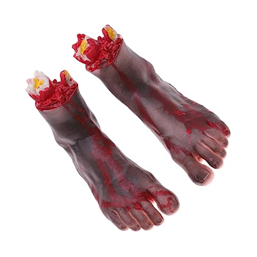 Kisangel Realistisches Halloween Deko Schwarze Blutige Abgetrennte Füße Gruselige Fake für Karneval Spukhaus Party Requisiten und Prank Zubehör Kisangel Realistisches Halloween Deko Schwarze Blutige Abgetrennte Füße Gruselige Fake für Karneval Spukhaus Party Requisiten und Prank Zubehör von Kisangel
