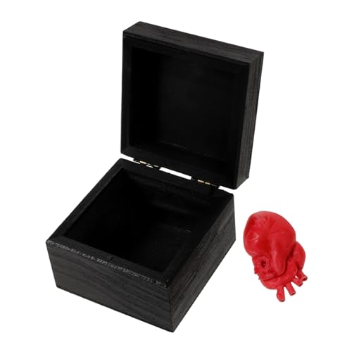 Kisangel Realistisches Halloween Herz Deko Simulation Menschliches Organ Gruselige Geschenkbox Blutiges Herz Requisite für Horror Party Spukhaus Dekoration von Kisangel