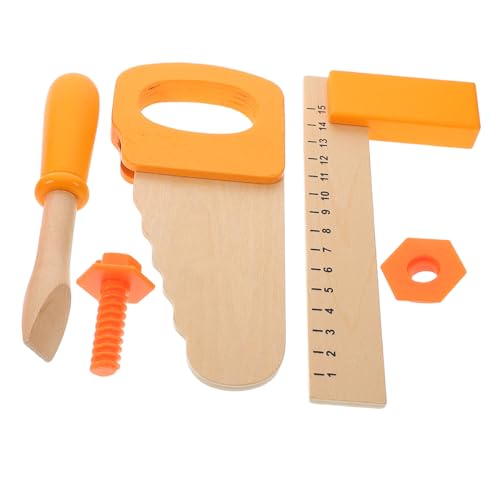 Kisangel Realistisches Holzwerkzeug Set für Schraubendreher Säge und Maßstab Lernspielzeug für Kreatives Rollenspiel und Handwerkliche Fähigkeiten Sichere und Bunte Holzspielzeuge für Kisangel Realistisches Holzwerkzeug Set für Schraubendreher Säge und Maßstab Lernspielzeug für Kreatives Rollenspiel und Handwerkliche Fähigkeiten Sichere und Bunte Holzspielzeuge für von Kisangel