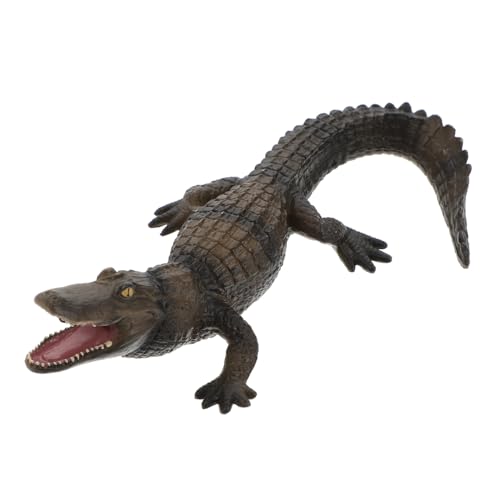 Kisangel Realistisches Krokodil Modell Feststehend Kindgerechtes Lernspielzeug für Naturbewusstsein Kleines Tiermodell Stabiler Desktop Schmuck für Kinderzimmer von Kisangel