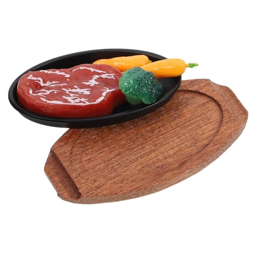 Kisangel Realistisches Miniatur Steak Modell Robustes Künstliches Fleischspielzeug Kompaktes Puppenhaus Zubehör Küchenspielset für Puppenhaus und Display Tragbares Food Prop Kisangel Realistisches Miniatur Steak Modell Robustes Künstliches Fleischspielzeug Kompaktes Puppenhaus Zubehör Küchenspielset für Puppenhaus und Display Tragbares Food Prop von Kisangel