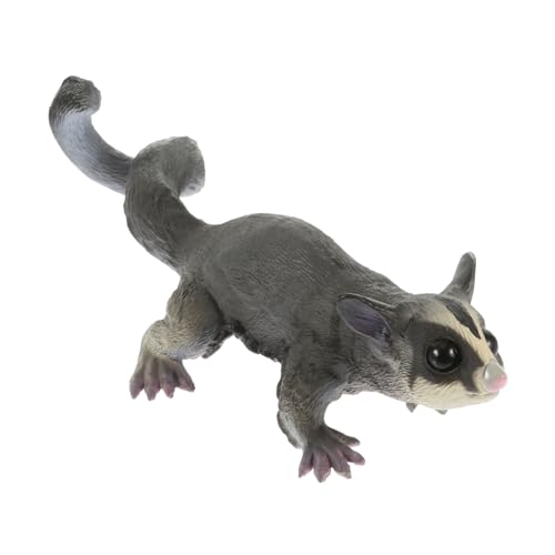 Kisangel Realistisches Petaurus Breviceps Tiermodell aus Kunststoff Kreative Desktop Figur Naturgetreues Plastik dekor für Lernspielzeug und Wohnraumgestaltung Robuste Landschafts Ornament von Kisangel
