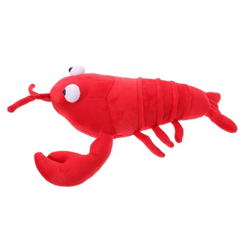 Kisangel Realistisches Plüsch Lobster Kuscheltier Weiches Bequemes Stofftier Kissen mit Lebensechtem Design Für Meerestiere Deko von Kisangel
