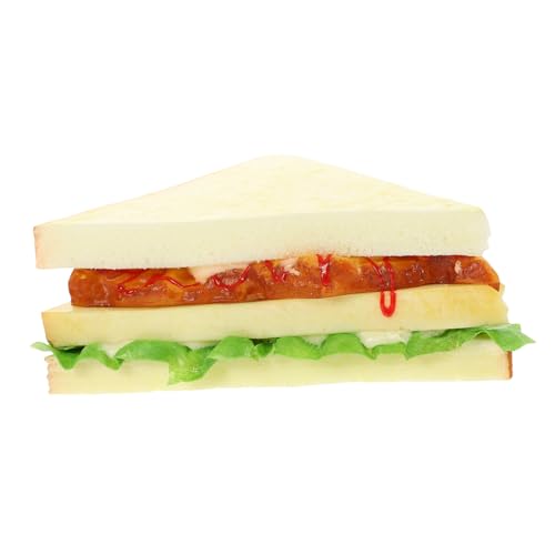 Kisangel Realistisches Sandwich Modell aus PU Langlebige Künstliche Brotrequisite als Fotoprop Küchendekoration und Desktop Ornament für Werbung und Spiele Kisangel Realistisches Sandwich Modell aus PU Langlebige Künstliche Brotrequisite als Fotoprop Küchendekoration und Desktop Ornament für Werbung und Spiele von Kisangel