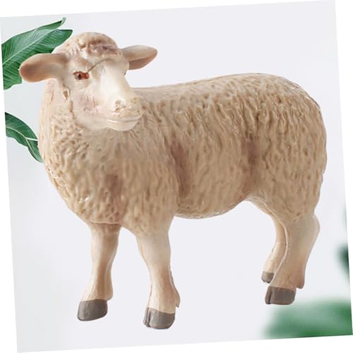 Kisangel Realistisches Schaf Modell Figur aus Sicherem Material Lebensechte Merino Schaf Dekoration für Pädagogisches Wildtier Detailgetreues Ornament für Zuhause und Schule von Kisangel
